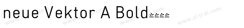 neue Vektor A Bold字体转换